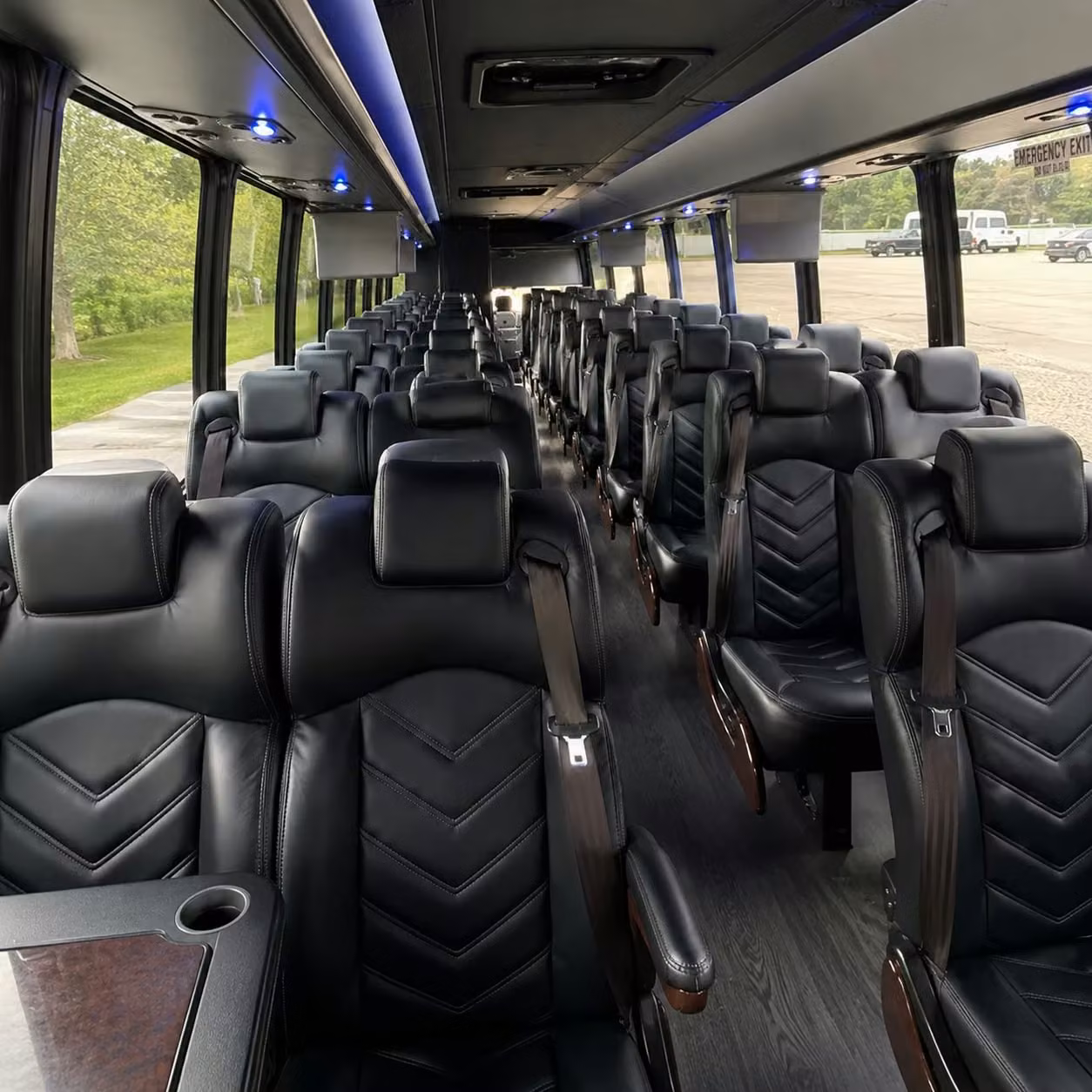 28 passenger minibus inside