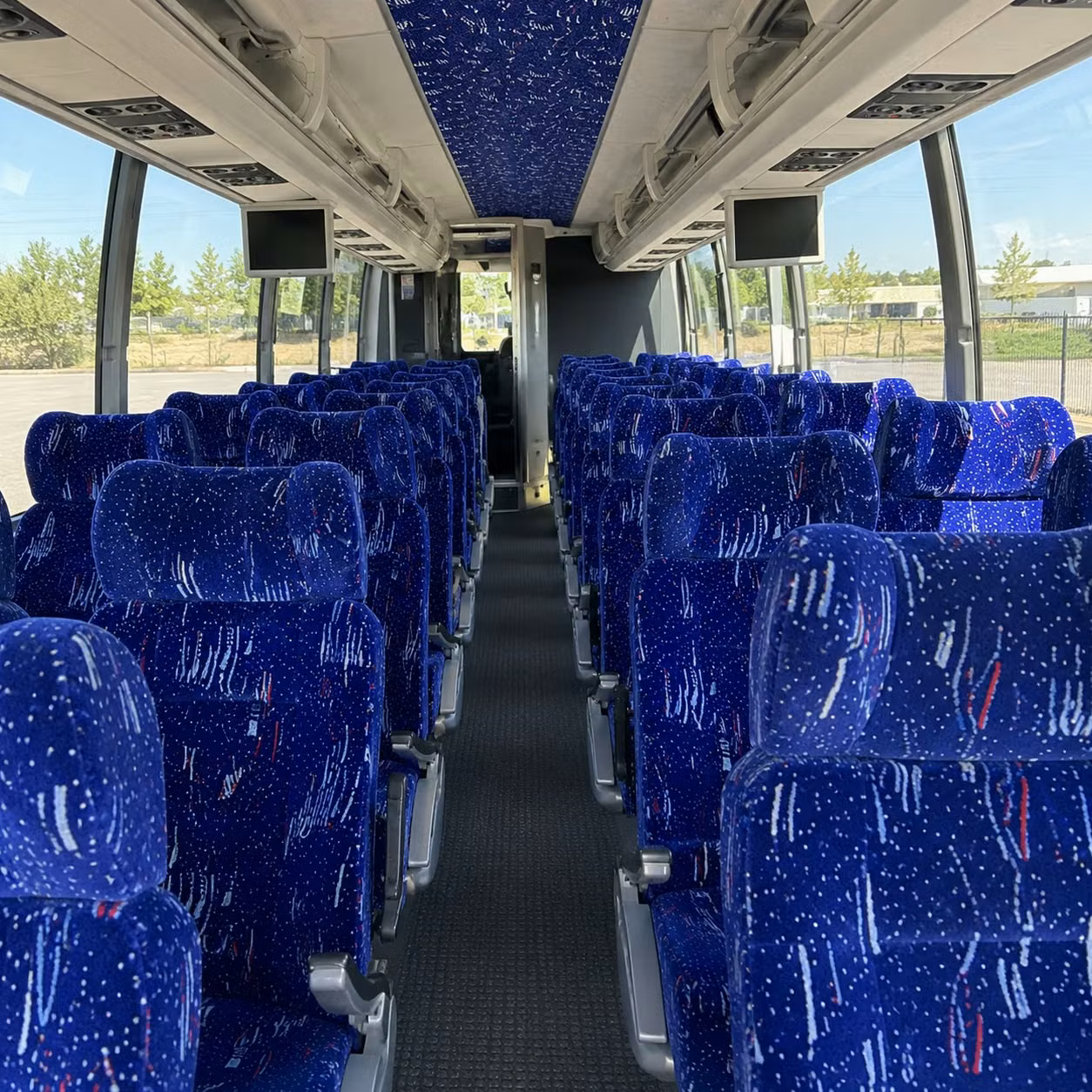 tyler charter bus rental interior